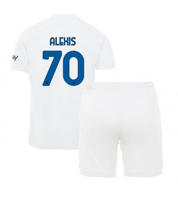 Inter Milan Alexis Sanchez #70 Udebanesæt Børn 2023-24 Kort ærmer (+ korte bukser)